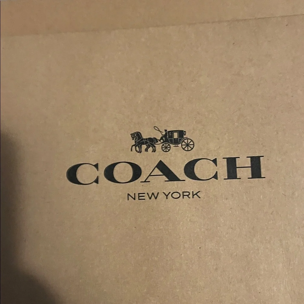 New Coach Brown Set Of 2 Shopping Bags And 2 Gift Boxes Set